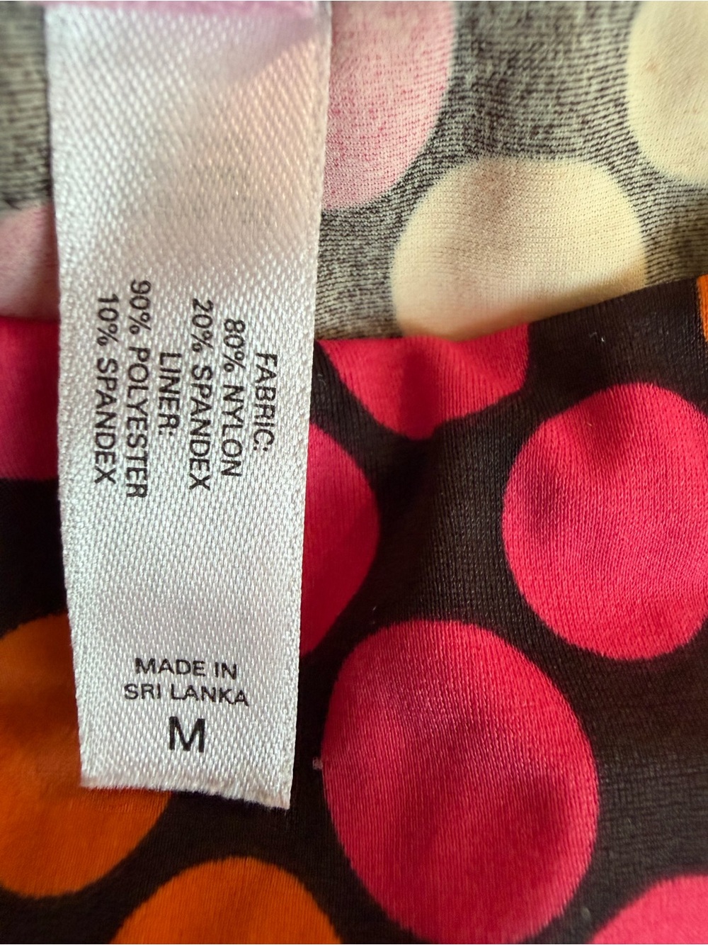 Victoria Secrets Hot Pink and Orange polka Dot Bikini Bottom with Cover up - Picture 4 of 11